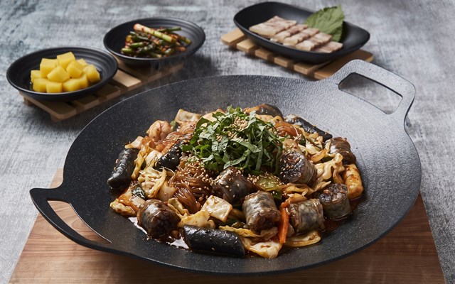 순대곱창철판볶음