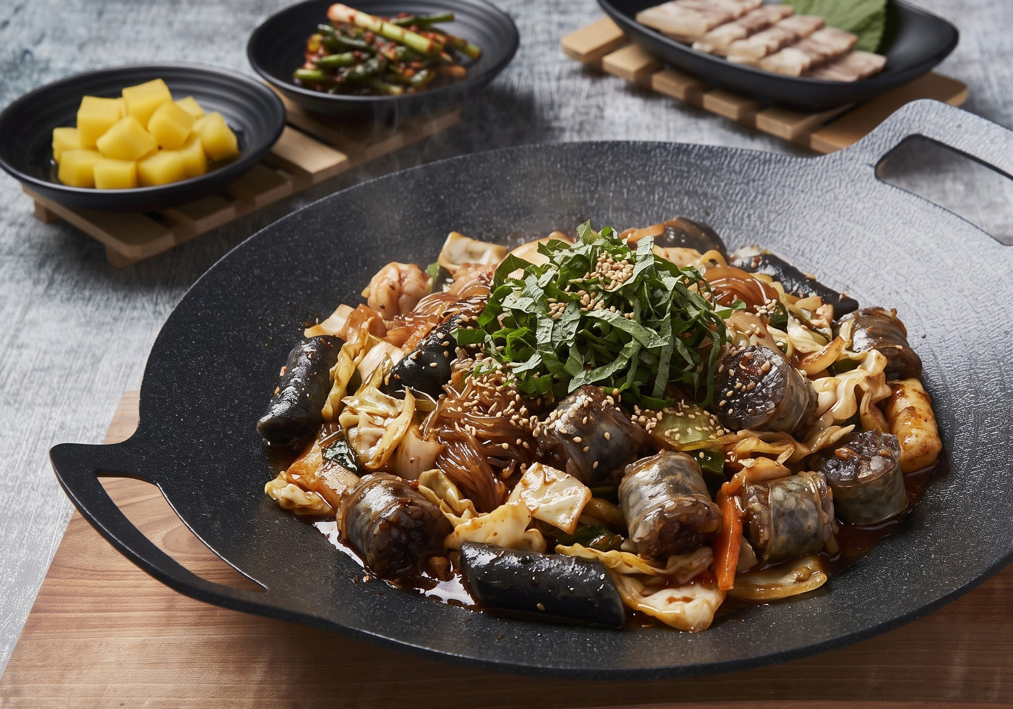 순대곱창철판볶음